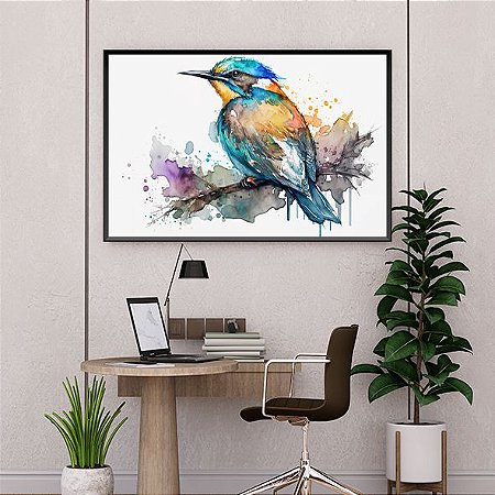 Martins Pescador em Aquarela