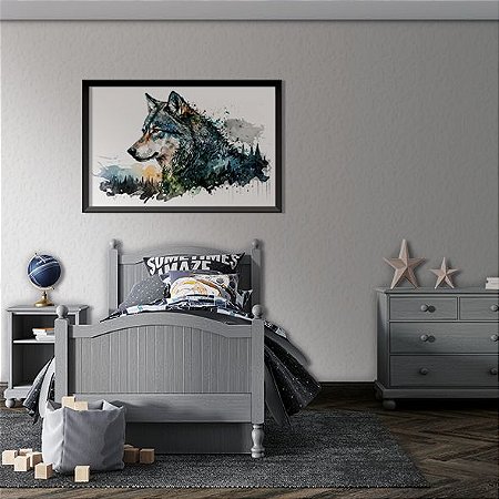 Lobo em Aquarela