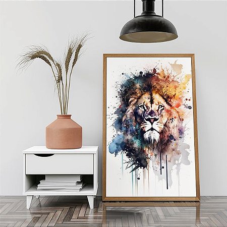 Leão Aquarelado
