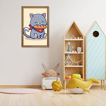 Gatinho com um Pão