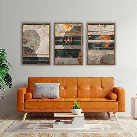 Ocre e Concreto Trio