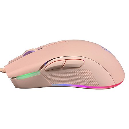Mouse Gamer Motospeed V70 Essential Rosa 12400DPI RGB