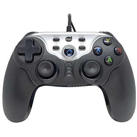 Controle Gamer Dazz Cyborg Para PS3 - Android -  PC Preto Com Fio
