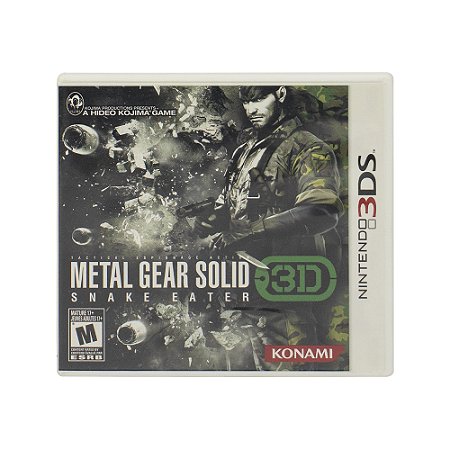 Jogo Usado Metal Gear Solid Snake Eater 3D - Nintendo 3DS