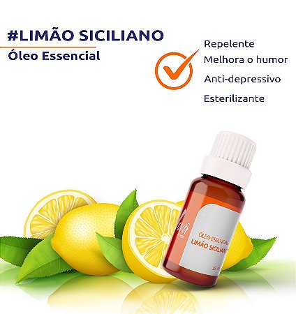 ÓLEO ESSENCIAL DE LIMÃO SICILIANO