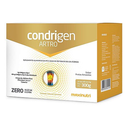 Condrigen Artro (Colágeno Tipo II) 30 sachês - MaxiNutri