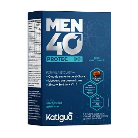 Men 40 Protec 640mg 60 cáps  - Katiguá