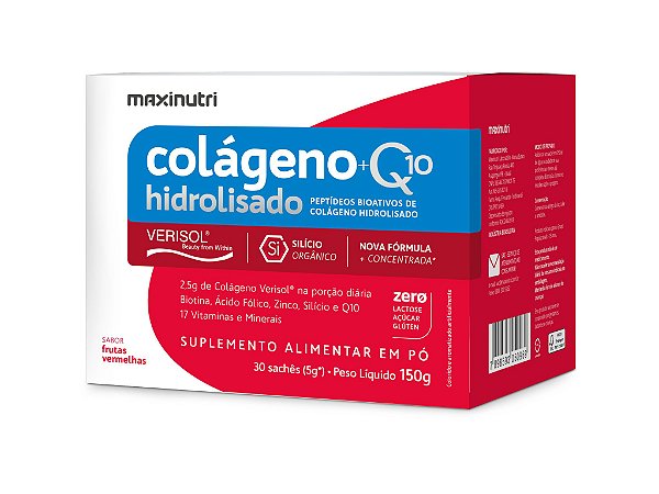 Colágeno + Q10 Hidrolisado Verisol c/ 30 sachês 150g