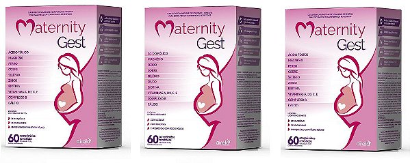 Kit 3uni Maternity Gest 60 Comprimidos - Airela