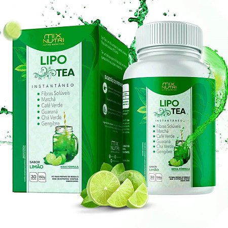 Chá Instantâneo Lipo Tea Sabor Limão 150g - MixNutri