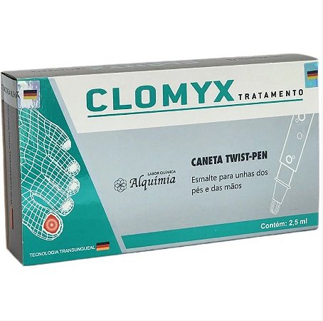 Clomyx Tratamento 2,5ml Unhas Fungos Bactérias - Alquimia
