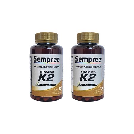 Kit 2uni Vitamina K2 SEMPREE 120cáps - Alquimia