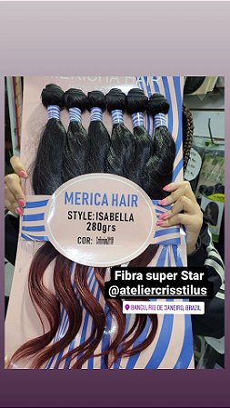 Cabelo Orgânico Isabella Merica Hair super Star cor cariforniana 2/118#