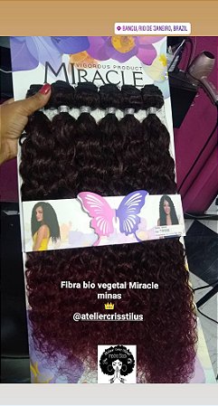 Cabelo Bio fibra Miracle Minas cor T1b/530b