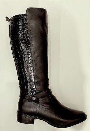BOTA COURO 264072 PRETO / PRETO TEXTURIZADO