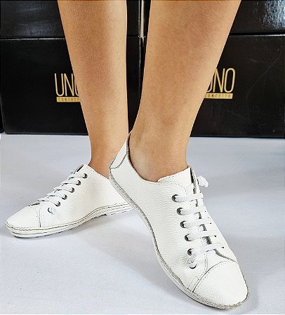 TÊNIS COURO ADH001 BRANCO