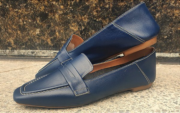 LOAFER COURO 79999 MARINHO