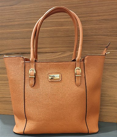 BOLSA DUAS ALÇAS / DE MÃO / TRANSVERSAL 014 CARAMELO