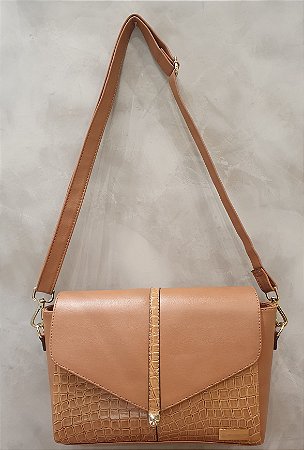 BOLSA ALÇA DE OMBRO LATERAL 009 CARAMELO / CARAMELO TEXTURIZADO