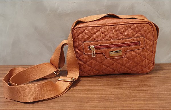 BOLSA ALÇA / DE OMBRO / DE LATERAL  010 CARAMELO / CARAMELO MATELASSÊ