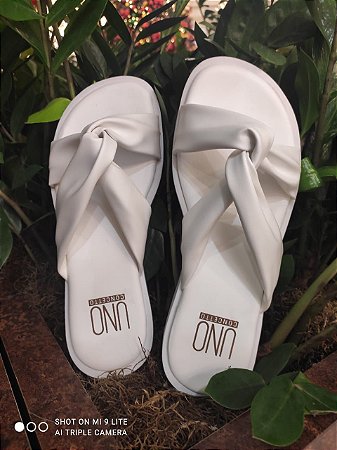 CHINELO CONFORT 986749 BRANCO 
PALMILHA ACOLCHOADA