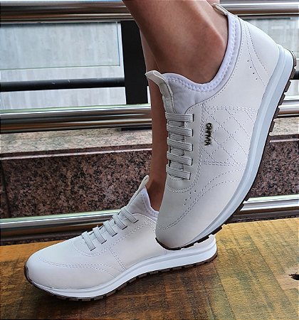 TÊNIS 701003 BRANCO / TECIDO BRANCO