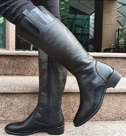 BOTA COURO 35012 PRETO
