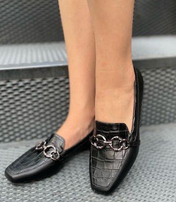 LOAFER 2290 PRETO / PRETO TEXTURIZADO