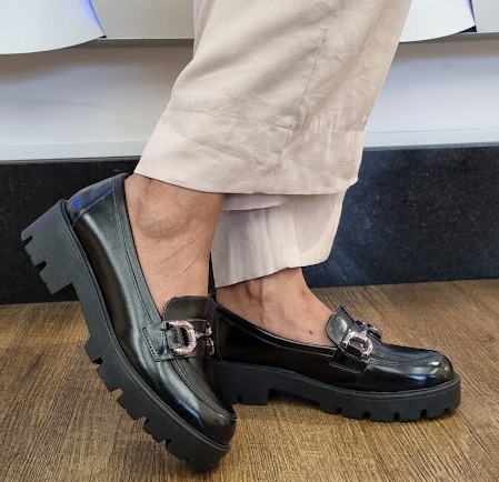 MOCASSIM 2174 PRETO / FIVELA ONIX