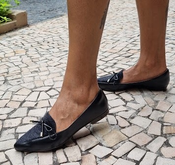 SAPATILHA CONFORTO 745700 PRETO / TEXTURIZADO PÊLO PRETO