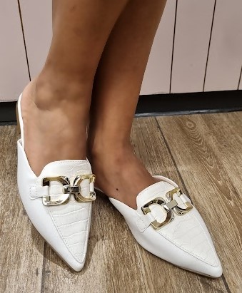 MULE 415423 OFF WHITE / OFF WHITE TEXTURIZADO