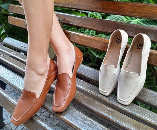 LOAFER EM COURO 79992 CARAMELO