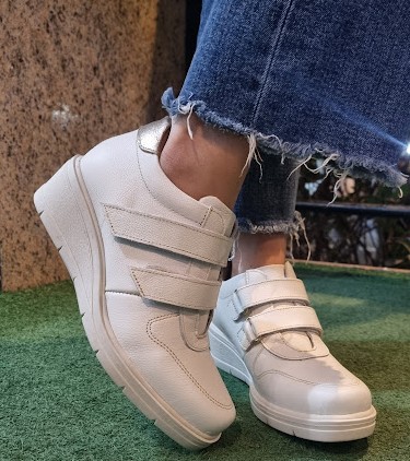TÊNIS ANABELA EM COURO 43742 BRANCO
