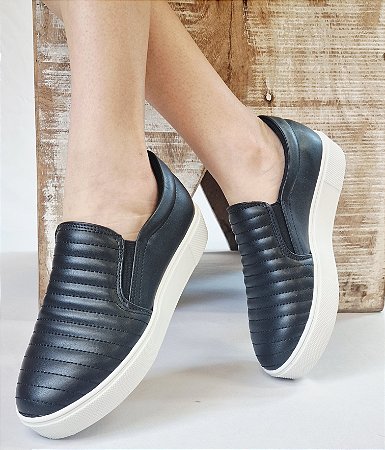 TÊNIS SLIP 10117 PRETO