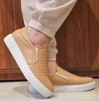 TÊNIS SLIP 10117 NUDE