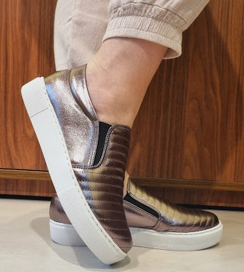 TÊNIS SLIP 10117 PRATA VELHO