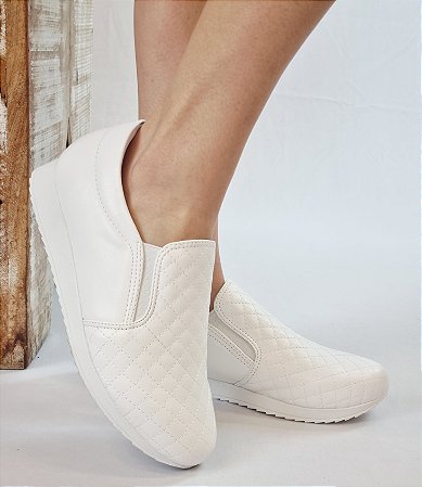 TÊNIS 20914 BRANCO MATELASSÊ