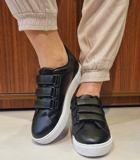 TÊNIS 3 VELCROS 102031 PRETO