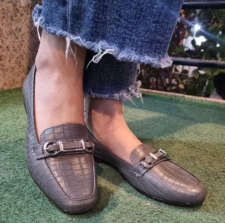 SAPATILHA CONFORTO 655892 CINZA TEXTURIZADO