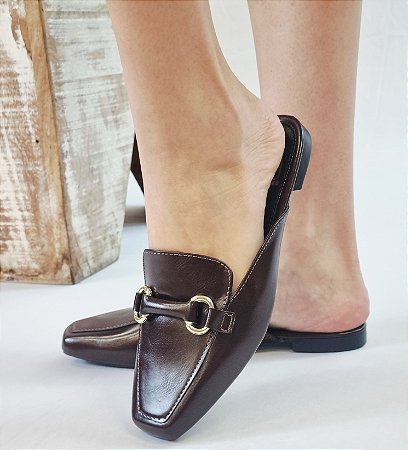 MULE 4069 4069 MARROM / BICO QUADRADO