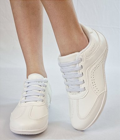 TÊNIS 96321 BRANCO / CADARÇO EM ELÁSTICO