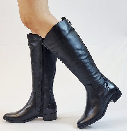 BOTA MONTARIA EM COURO 11100 PRETO