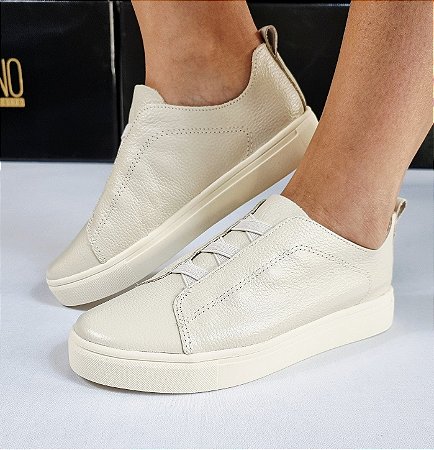 TÊNIS EM CAMURÇA 188559 OFF WHITE
