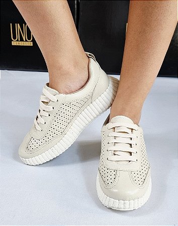 TÊNIS EM COURO 309020 OFF WHITE