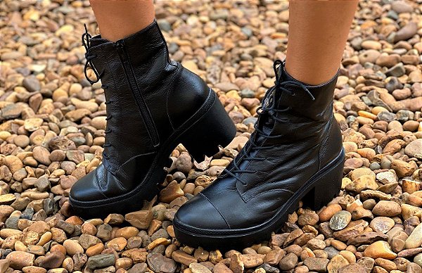 BOTA COURO  13602 PRETO