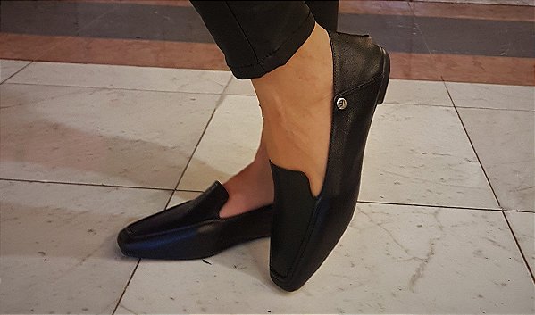LOAFER COURO 79992 PRETO