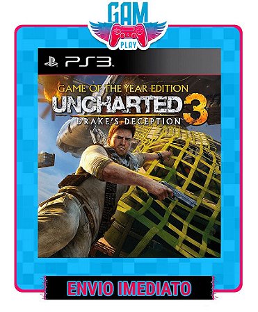 Uncharted 3 Drakes Deception Game Of The Year Edition -  Playstation 3 - Midia Digital