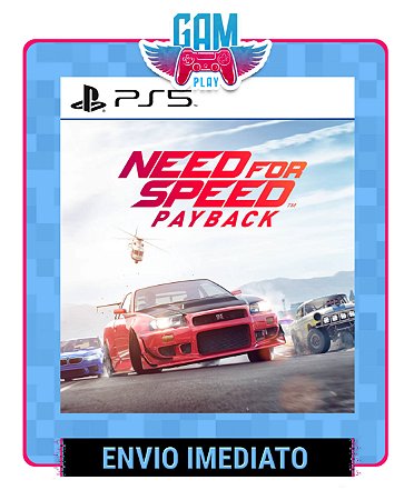 Need For Speed Payback  -  Playstation 5 - Edição Padrão - Midia Digital