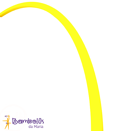 Bambolê Polipro 5/8 Profissional Colapsável Amarelo Flúor