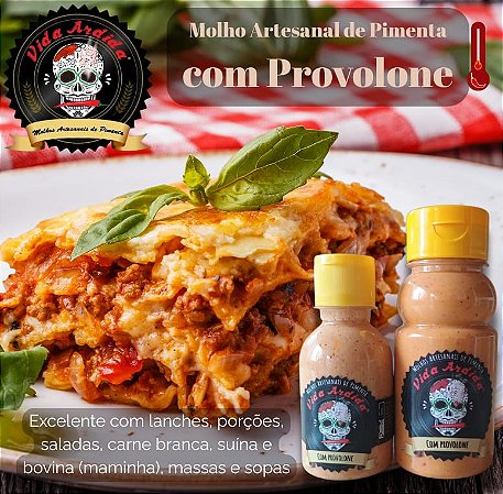 Molho artesanal de pimenta com PROVOLONE